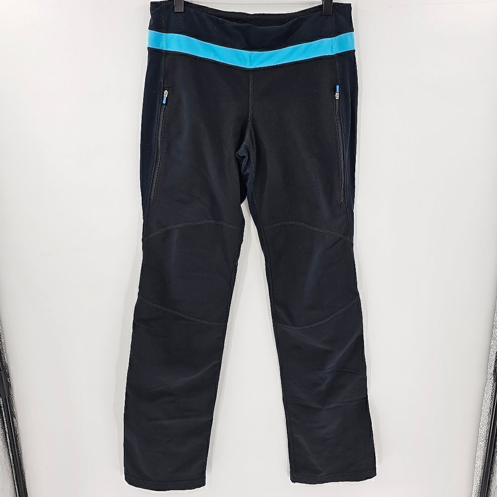 Lululemon black sweats pants 6 8 medium comfy lounge gym workout